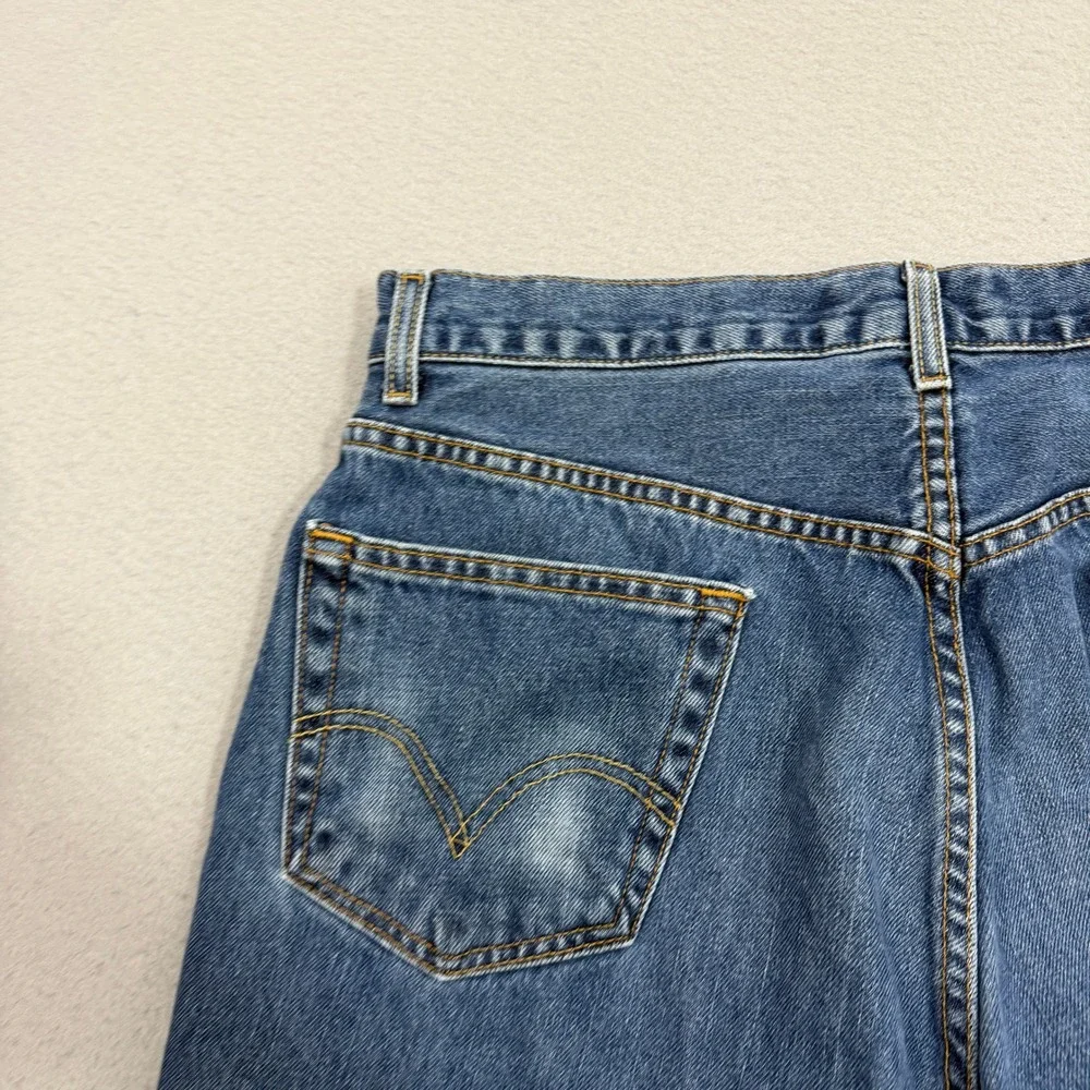 Vintage Levis 505 Jeans Men's 36x32 Blue Regular Fit Straight Leg Denim Western